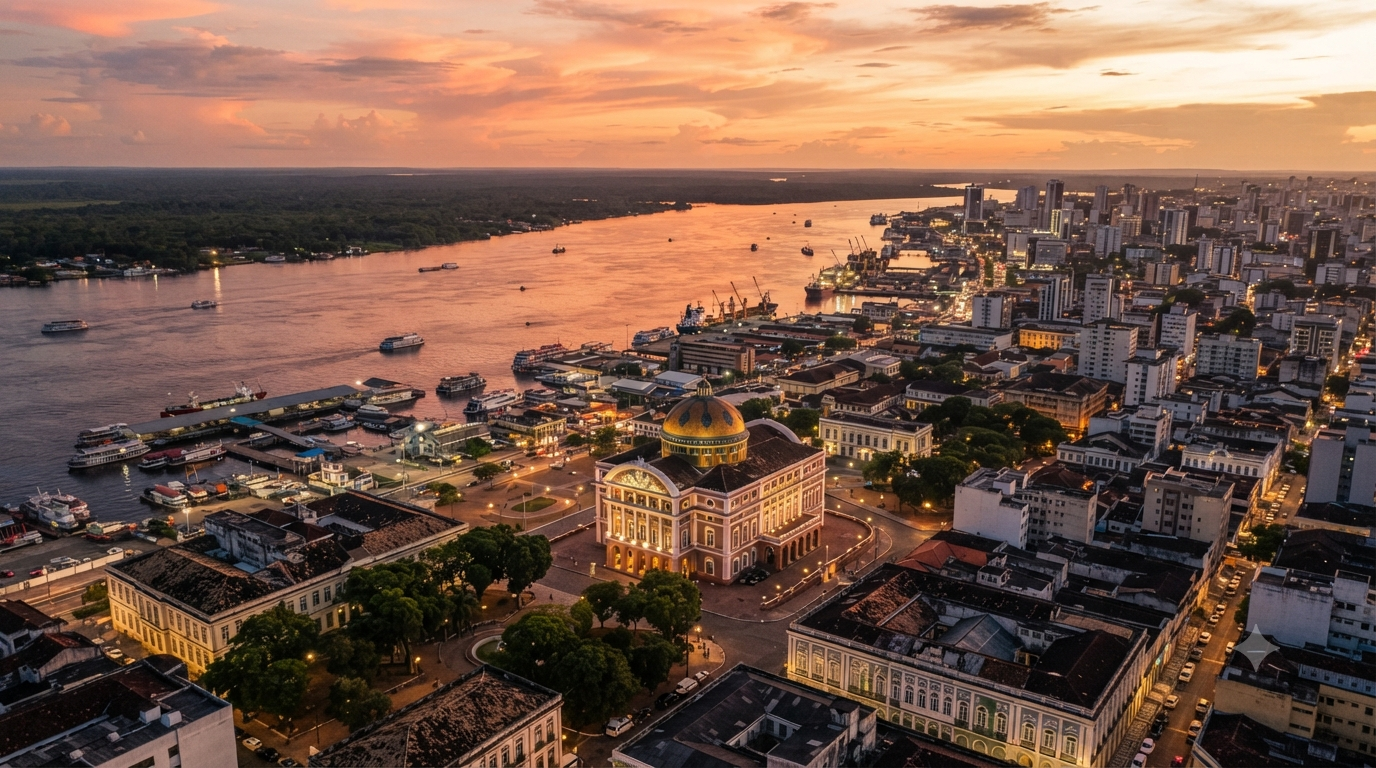 Vista da cidade de Manaus